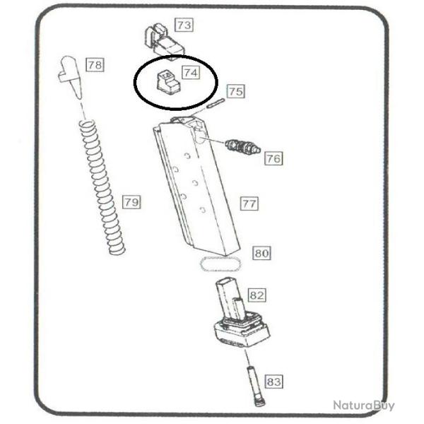 Gaz Route pour 1911 WE - SAV1-WE1911-74