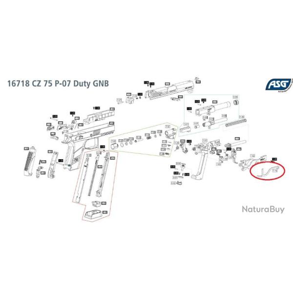 Trigger Conector CZ75 P07-Duty - SAV1-AI2999