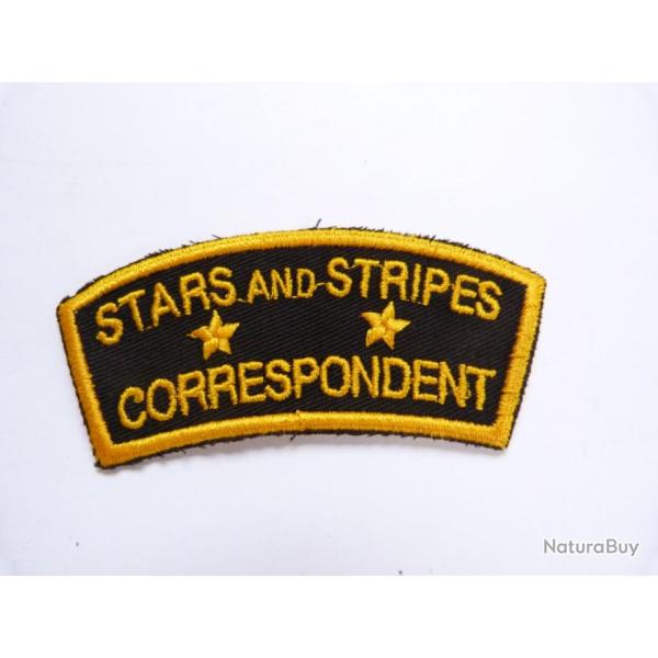 INSIGNE TISSU  DES "STARS AND STRIPES CORRESPONDENT"