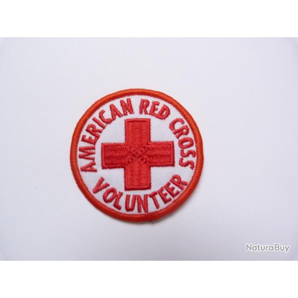 INSIGNE TISSU DE L'AMERICAN RED CROSS VOLUNTEER