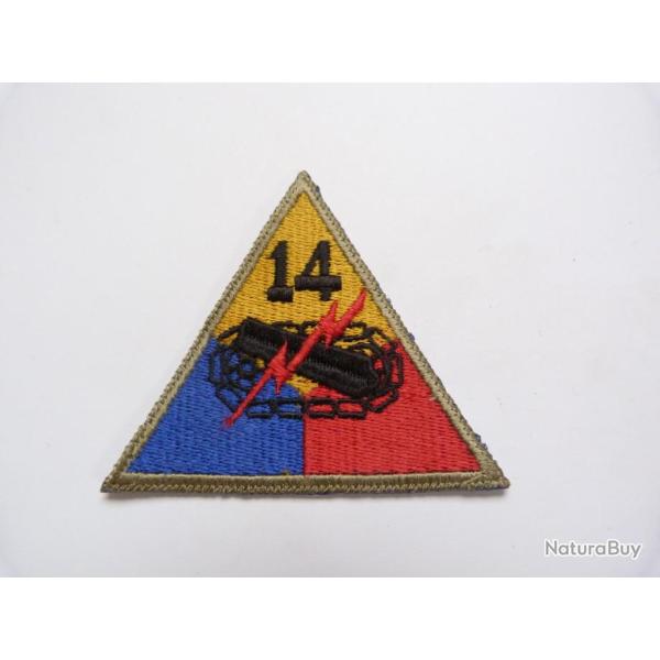 INSIGNE TISSU DE LA 14 EME DIVISION BLINDEE US