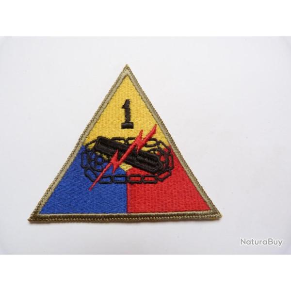 INSIGNE TISSU DE LA 1 ERE DIVISION BLINDEE US