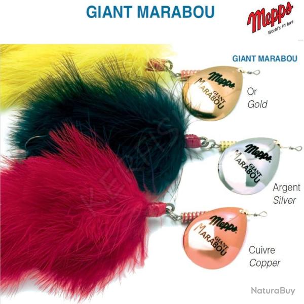 GIANT MARABOU MEPPS Argent