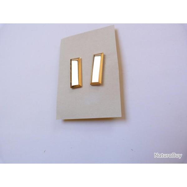 PAIRE D'INSIGNES DE SECOND LIEUTENANT DE L'US ARMY