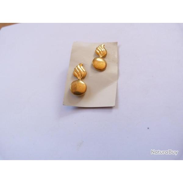 PAIRE D'INSIGNES  METAL DE L'ORDNANCE DEPT,MODELE OFFICIER