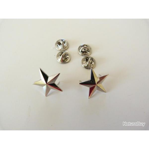 PAIRE D'INSIGNES METAL DE BRIGADIER GENERAL US