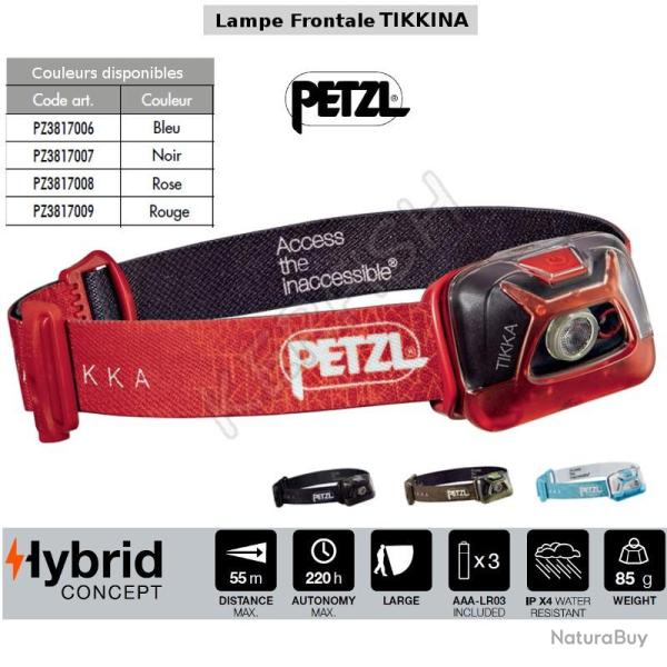 Lampe Frontale TIKKINA PETZL Rouge