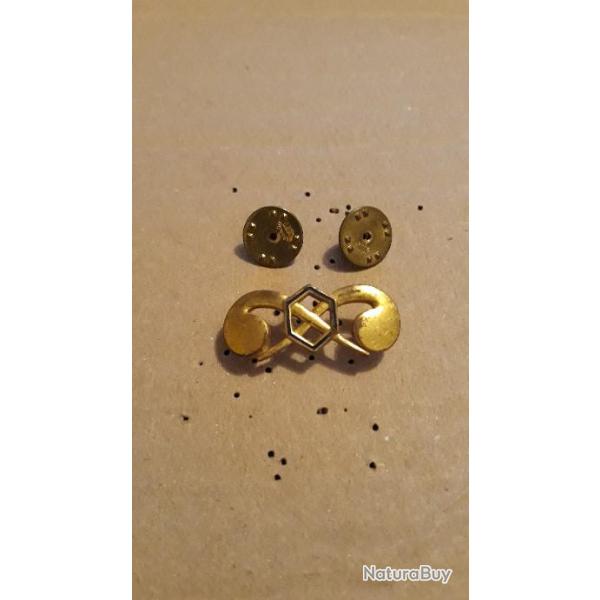 Collars officier armee us CHIMICAL ww2 original 1