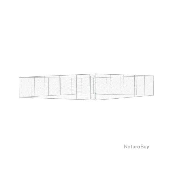 Chenil 10x10m chenil 100m� chenil XXL enclos chien parc chien enclos grillag� cielterre-commerce