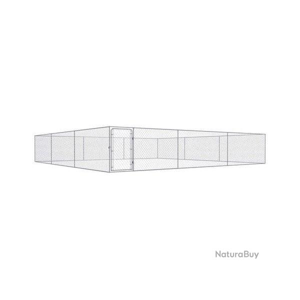 Chenil 6x6m = 36m� hauteur 1m chenil XXL enclos chien parc chien cielterre-commerce