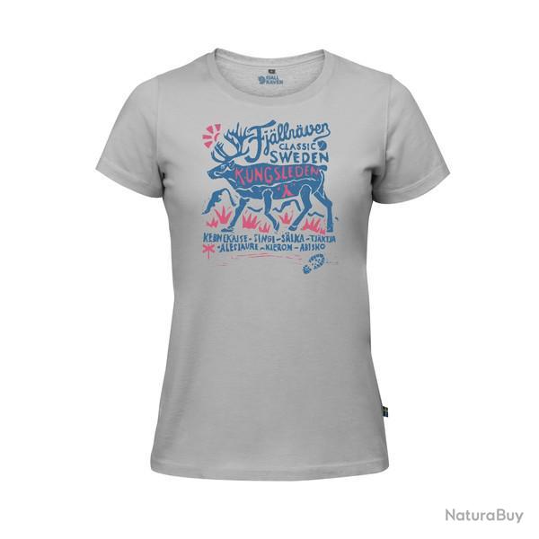 TEE-SHIRT FJALLRAVEN CLASSIC SWE FEMME GREY TAILLE M (014212)