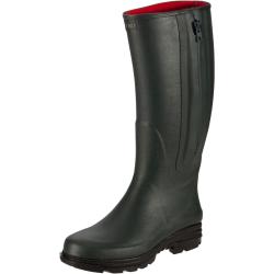 Bottes Cardinal en caoutchouc avec fermeture glissi&egrave;re et doublure n&eacute;opr&egrave;ne Couleur Vert fonc&eacute;