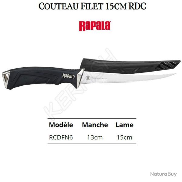 Couteau Filet 15cm RDC RAPALA
