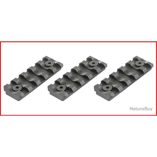 Pack 3 rails Keymod 5 slots 3 rails Keymod 5 slots