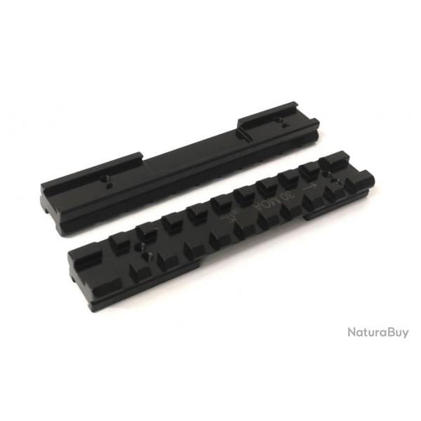 Rail acier Rusan - Pent� � 30Moa pour CZ452/453/455/457/511/512/513 - Picatinny