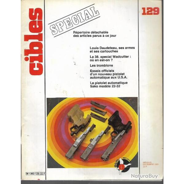cibles 129 , index gnral des sujets traits, les tromblons, p.a.sako mod 22-32, louis daudeteau