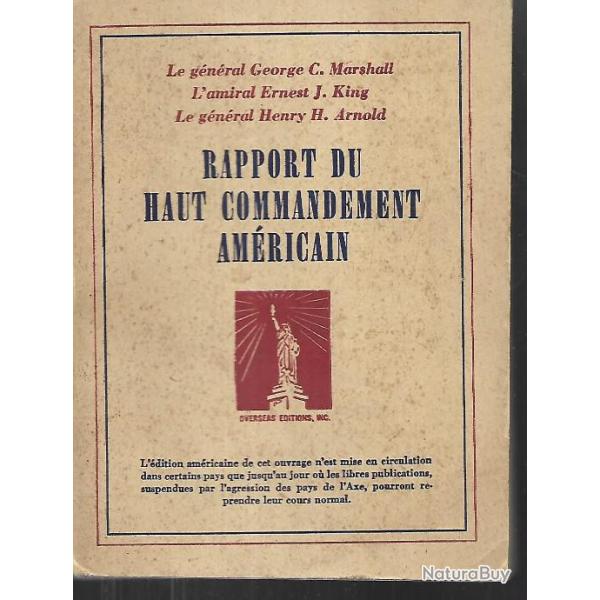 rapport du haut commandement am�ricain g�n�ral george c.marshall , amiral ernest j.king