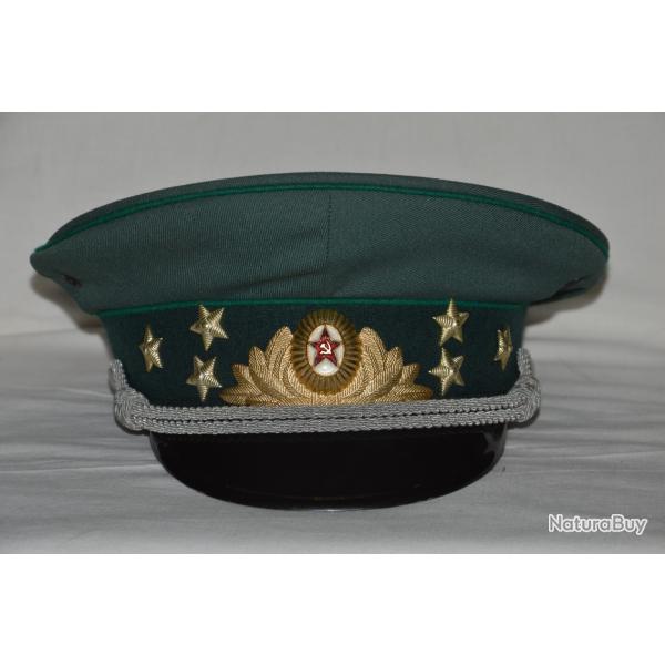 CASQUETTE OFFICIER NON IDENTIFIEE-ALLEMAGNE DE L'EST ? URSS ?