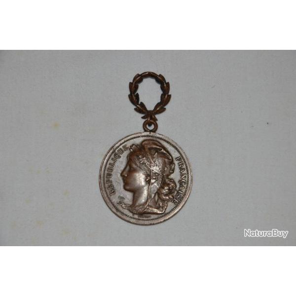 MEDAILLE SOCIETE STENOGRAPHIQUE DE L'ORILLON - PARIS - SIGNEE F.VERNON