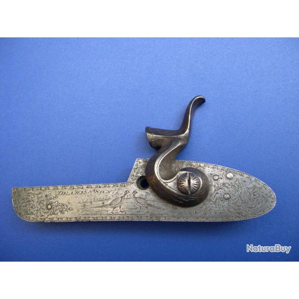 Platine anglaise � percussion centrale  sign�e " deane and son "