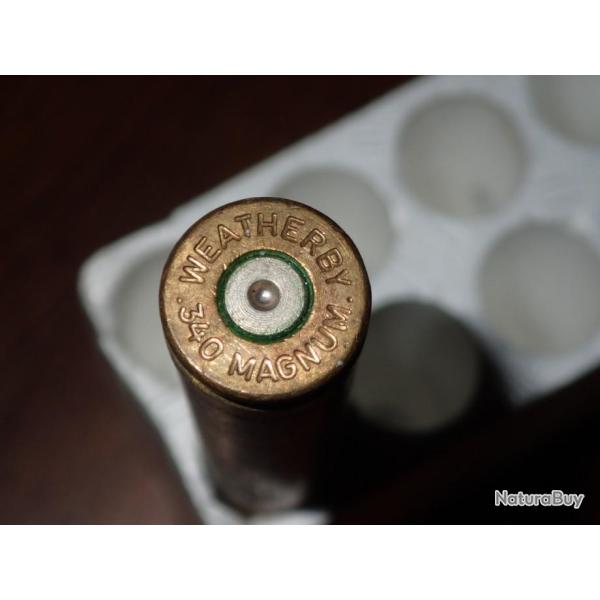 Etui en 340 Magnum Weatherby - laiton - Weatherby