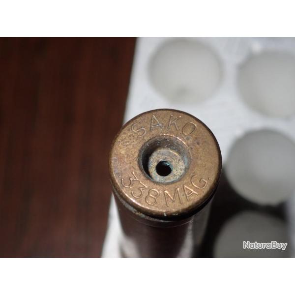 Etui en 338 Magnum - laiton - Sako