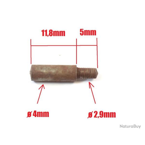 Axe � visser pour arme, platine / boitier de pistolet revolver fusil. Restauration arme ancienne