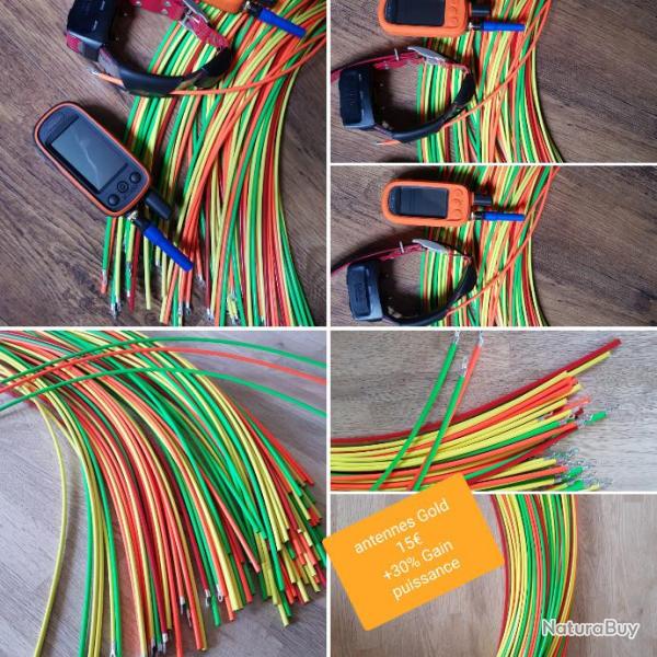 Antennes GOLD pour Garmin dc30 dc40 dc50 t5 tt10 tt15 Gain puissance �mission r�ception