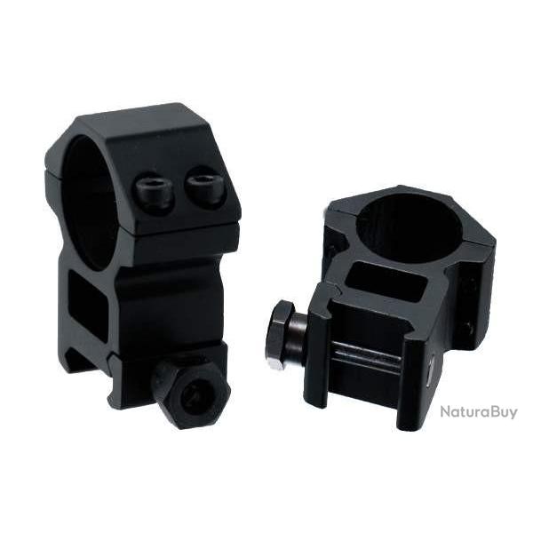 Colliers de montage UTG - rail 21 mm - corps 25,4mm -  Picatinny Weaver Haut