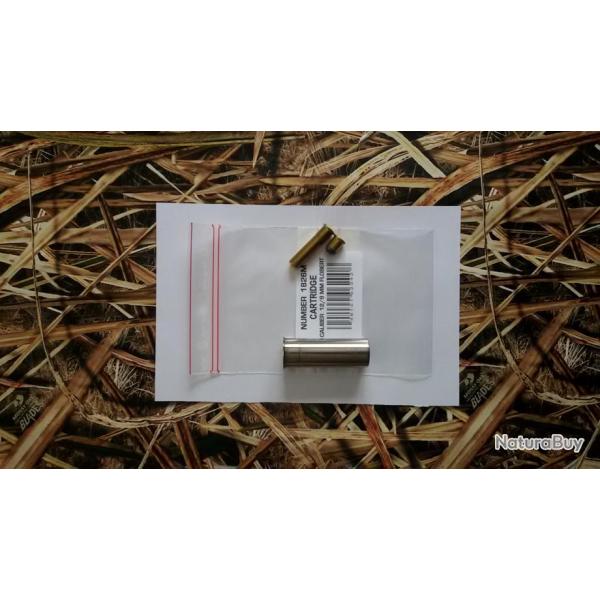 cartouche douille reductrice calibre 12/9mm flobert  en acier