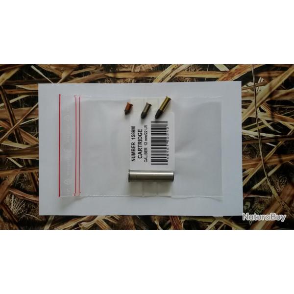 cartouche reductrice calibre 12mm/22lr  en acier