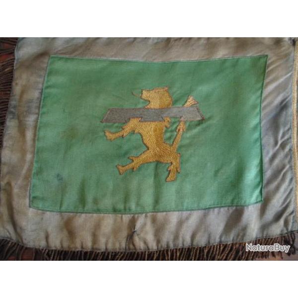 Fanion 99� bataillon infanterie montagne alpine alpin  1940 1950 drapeau �tendard flamme chasseur