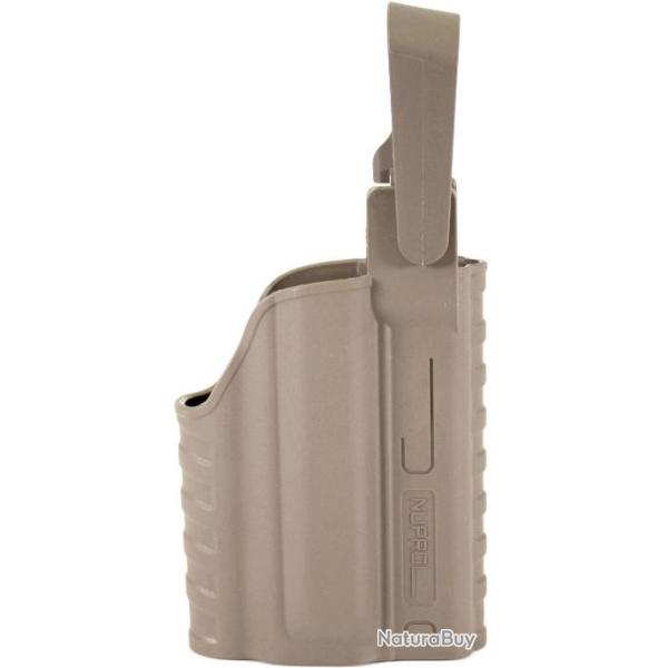 HOLSTER RIGIDE POUR GLOCK AVEC LAMPE TAN