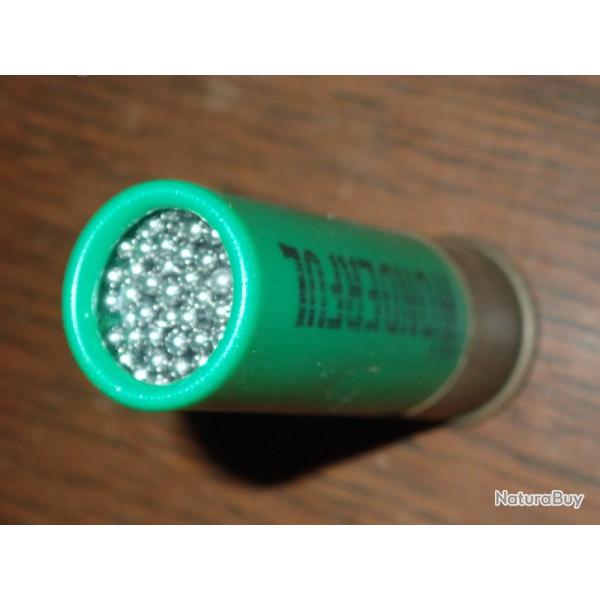 Cartouche pour collection en plastique vert - calibre 12 - Cheddite