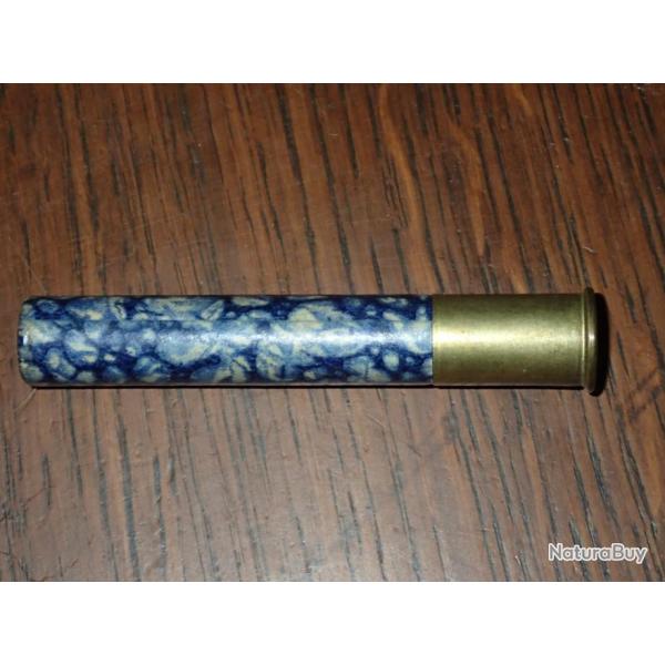 Cartouche pour collection en carton bleu/blanc - calibre 12mm - MGM