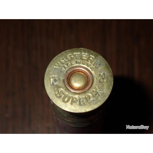 Cartouche pour collection en carton rouge - calibre 20 - Western Harpax