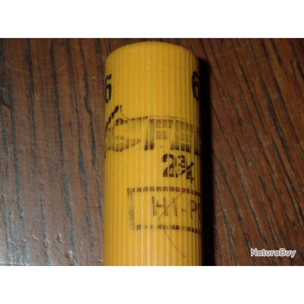 Cartouche pour collection en plastique jaune - calibre 20 - Federal Hi-Power