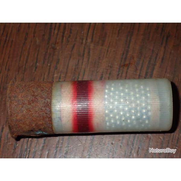 Cartouche pour collection en plastique transparent - calibre 12 -  Gevelot - oxyd