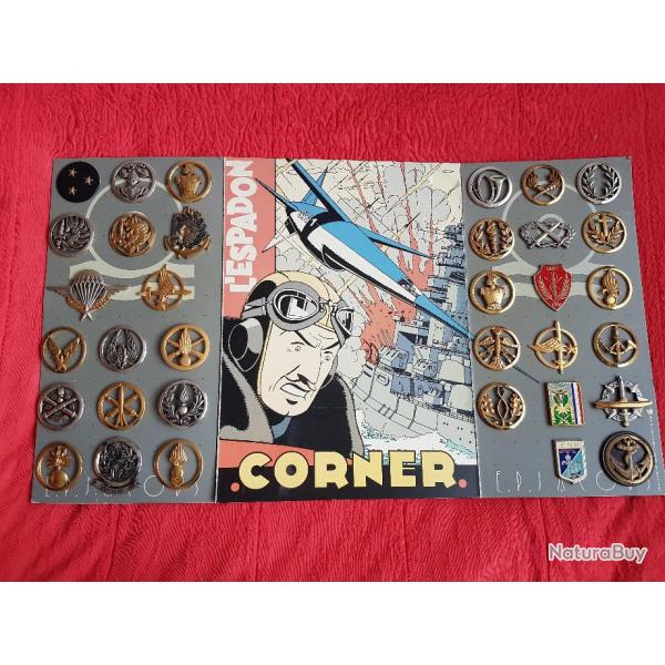 Lot de 34 ingnes de b�ret daguet et autres