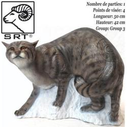SRT TARGETS Cible 3D Chat Sauvage en mousse pour le tir &agrave; l'arc - 08471125