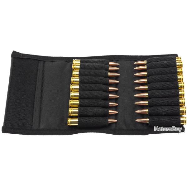 Etui nylon noir pour 18 balles de grande chasse