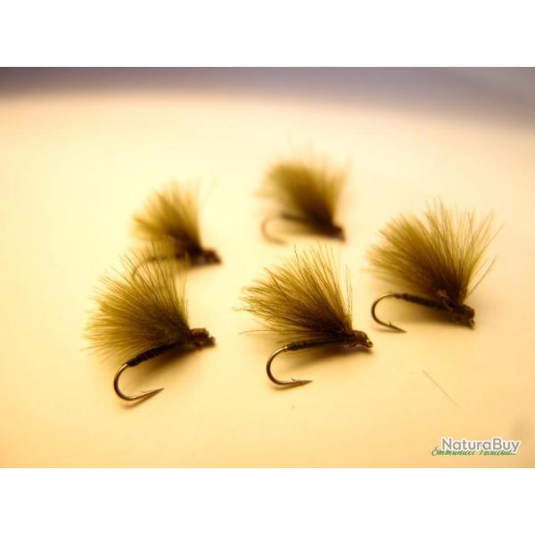 Lot de 5 CDC olive - mouches s�ches