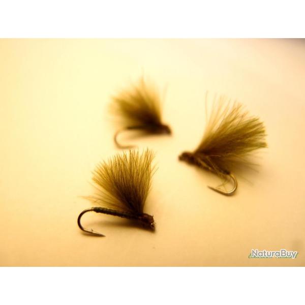 Lot de 3 CDC olive - mouches s�ches