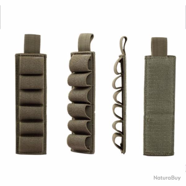 Porte cartouches velcro pour calibre 12 - vert