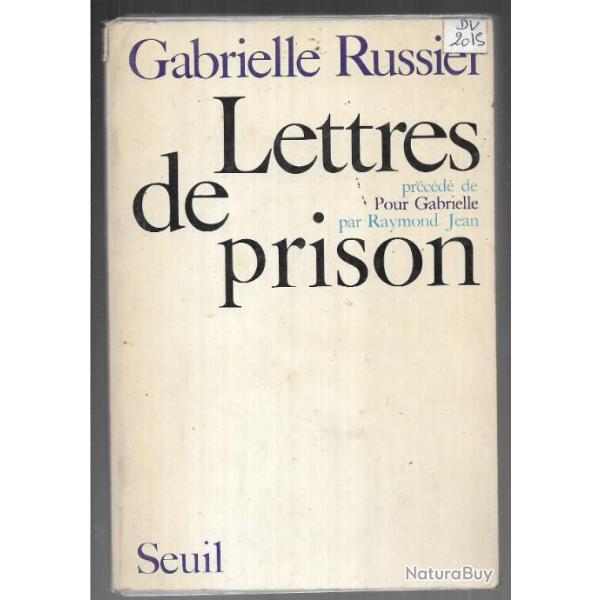 lettres de prison de gabrielle russier
