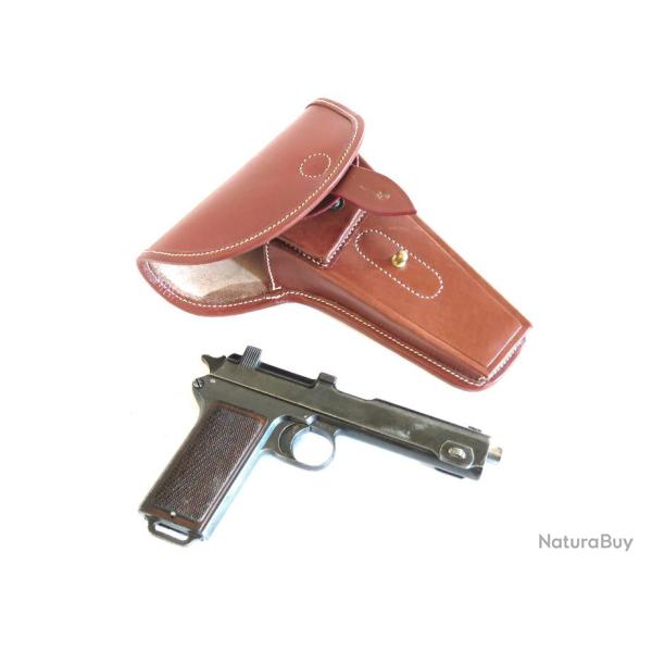 Etui cuir pistolet Steyr 1912