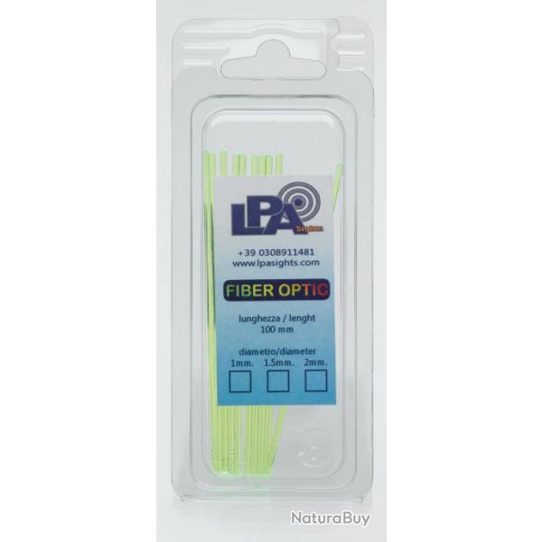 FIBRE OPTIQUE  LPA 1 M VERT FLUO 1MM