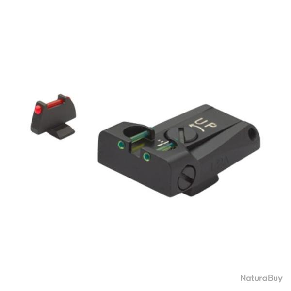 HAUSSE +GUIDON FIBRE OPTIQUE POUR  BERETTA  8000   LPA