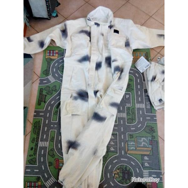 COMBINAISON haut de gamme NEIGE GORETEX TEFLON CAMOUFLAGE NEIGE 13RDP NEUVE (combi ) neufs arm�e fs