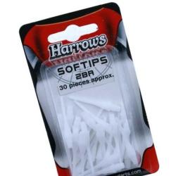 HARROWS - Pointes Nylon 2BA (par 30) BLANC 26 mm